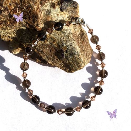 Smokey Quartz Crystal Bracelet